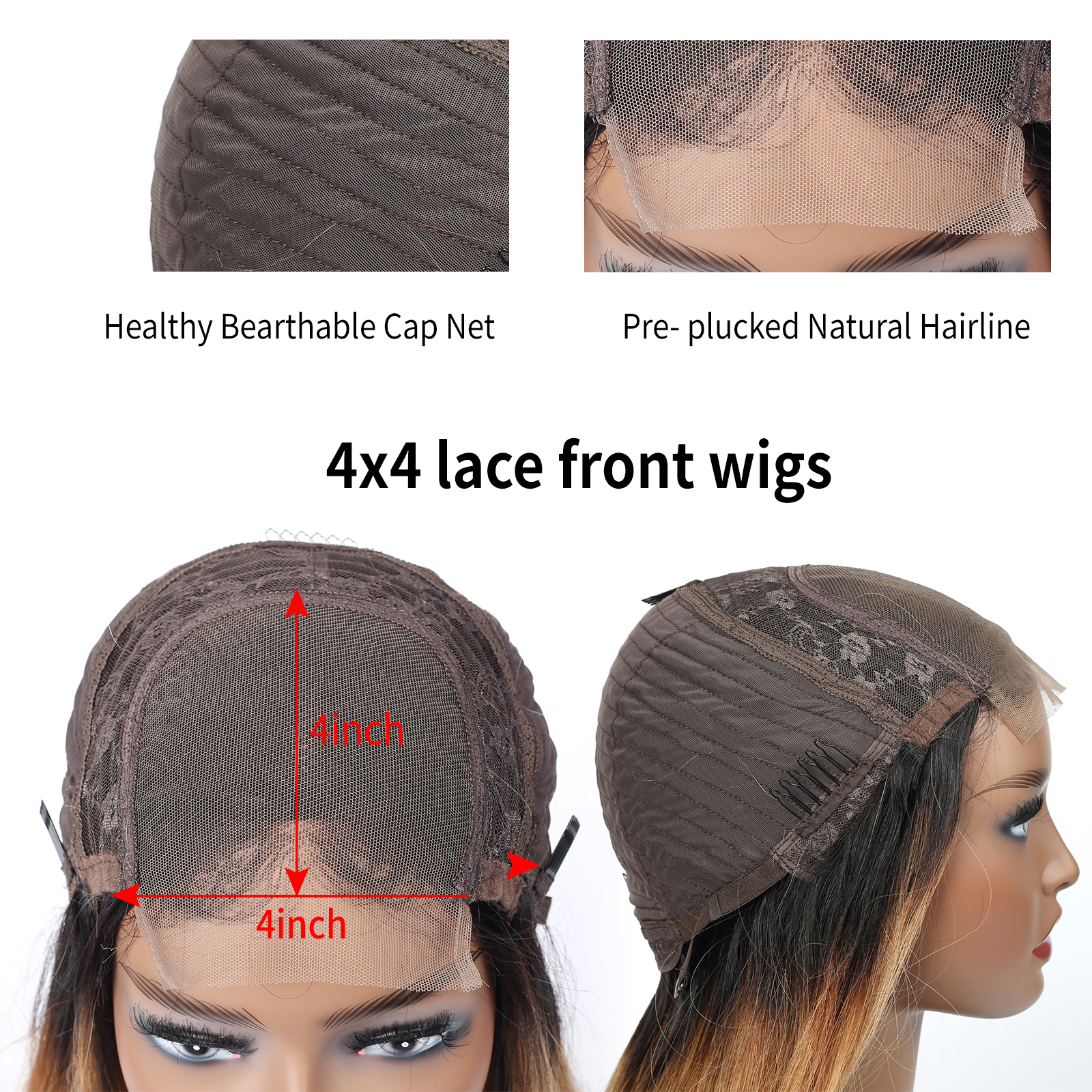 spark 1B 27 Body Wave Wig Ombre Highlight Lace Front Human Hair Wigs Preplucked Brazilian Remy Orange Colored Middle Part Wig