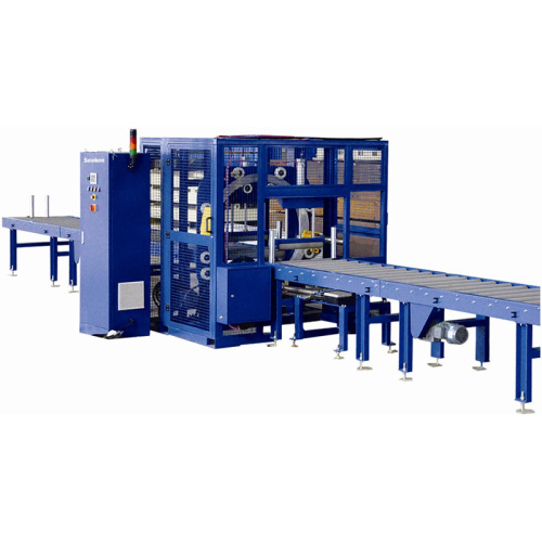Orbital stretch wrapping machine for motor