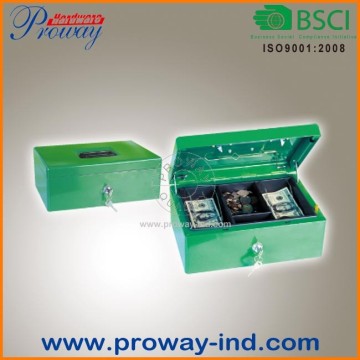 metal portable cash box,cash box with clip