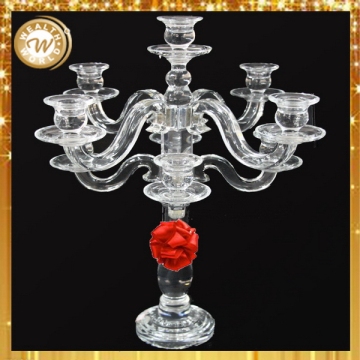 Customized Cheapest crystal candleholder in bulk