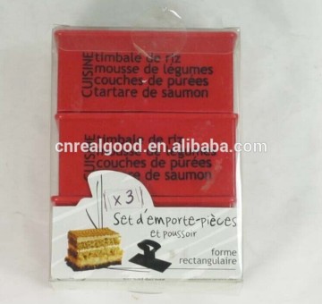 56109 3pcs plastic sandwich presser mould