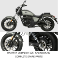 HANWAY Champion125 Champion300 Komplett motorcykel reservdelar