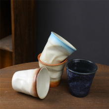 Customized Japanese Style Colorful Pottery Tea Cup - In Stock