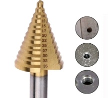 HSS step Drill bits Straight Flute ConeTitanium