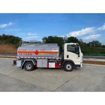 Tanque de petróleo de 5000 litros camión de gasolina de gasolina Camión de entrega de combustible