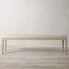 Luxury French Contemporary Wood Bench for Bedroom & Home Furniture