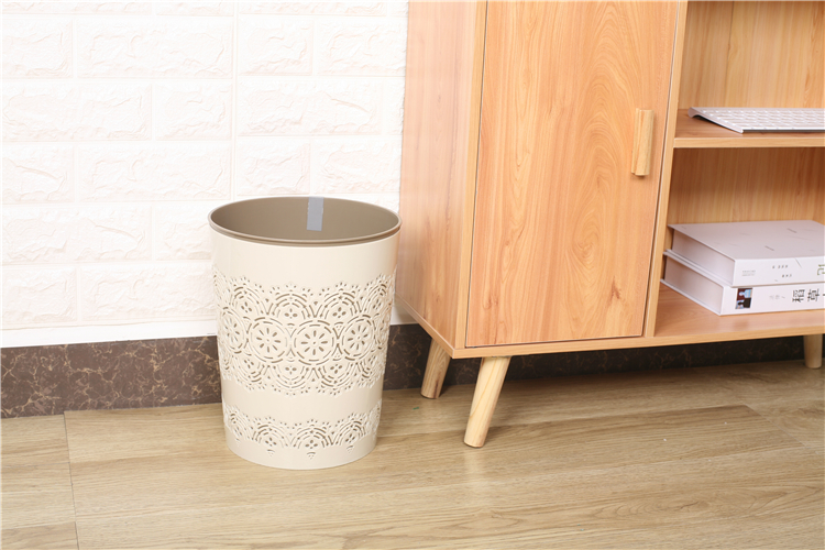 Double-layer Trash Can S Office Kitchen Small Plastic Trash Can Waste Paper Basket