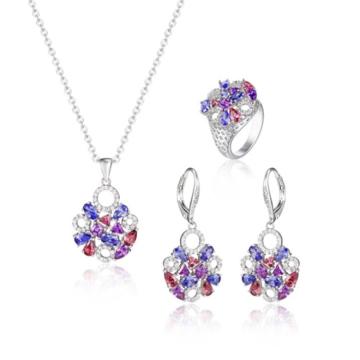 Fashion jewelry silver jewelry set