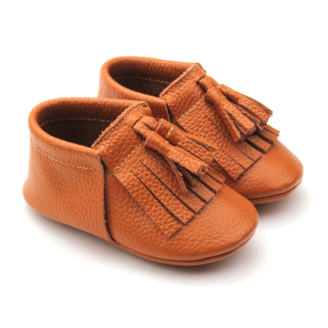 Wholesale Soft Leather Newborn Baby Shoes Moccasins