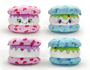 OEM Custom Stuffed Plush Cookie Discuit Pillows