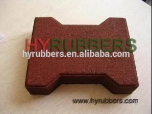 outdoor rubber tile / dog bone rubber tile/ rubber floor tile