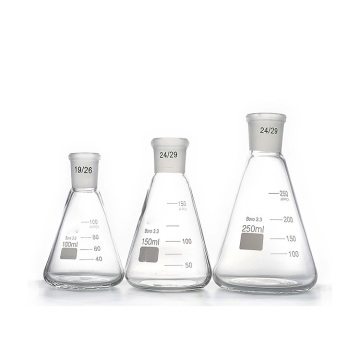 High Borosilicate Laboratory Ware: High Temperature & Corrosion Resistant Conical Flasks