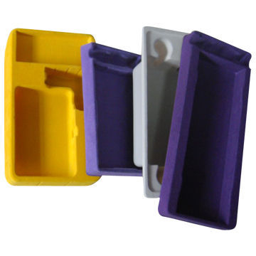 PS flocked tray, velvet