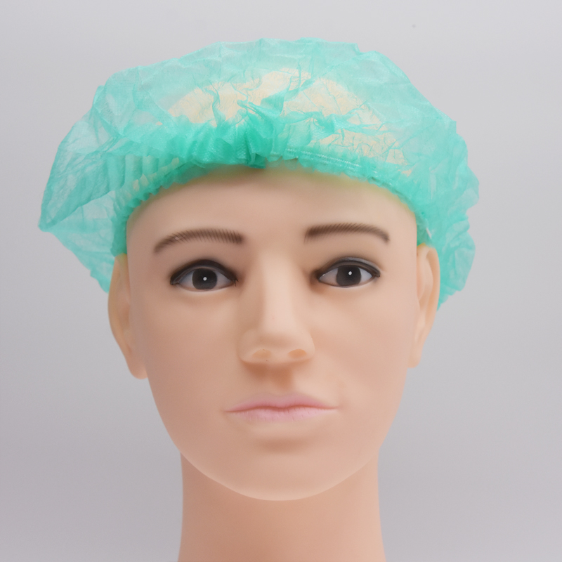 Nonwoven Strip Clip Cap Bouffant Headcover Anti Dust Blue Non-Woven Clip Mob Cap