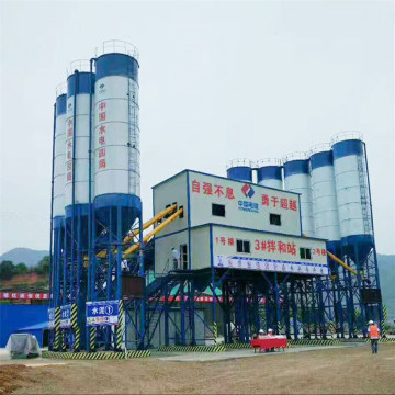 HZS120 Stationary Small Concrete Mixing Plant Machine