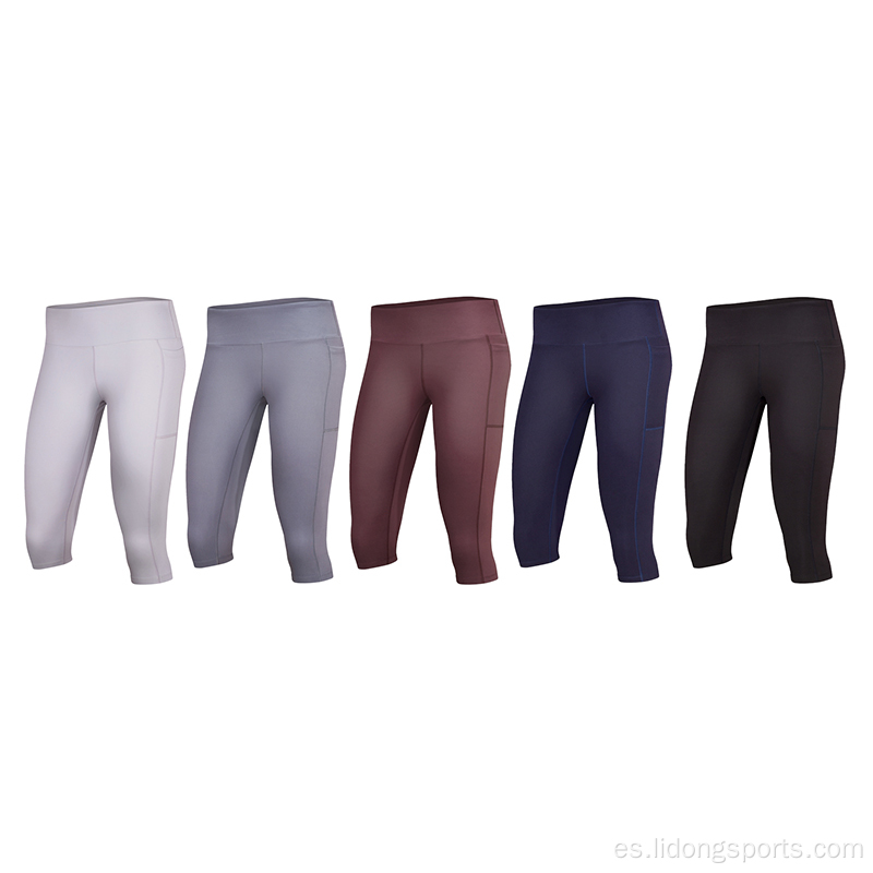 Pantalones de yoga de mujer cómodos leggings de gimnasio transpirable