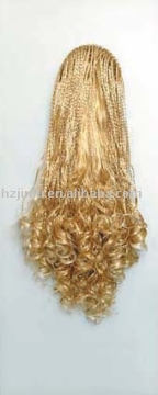 Lady wigs,golden color,long curly wig