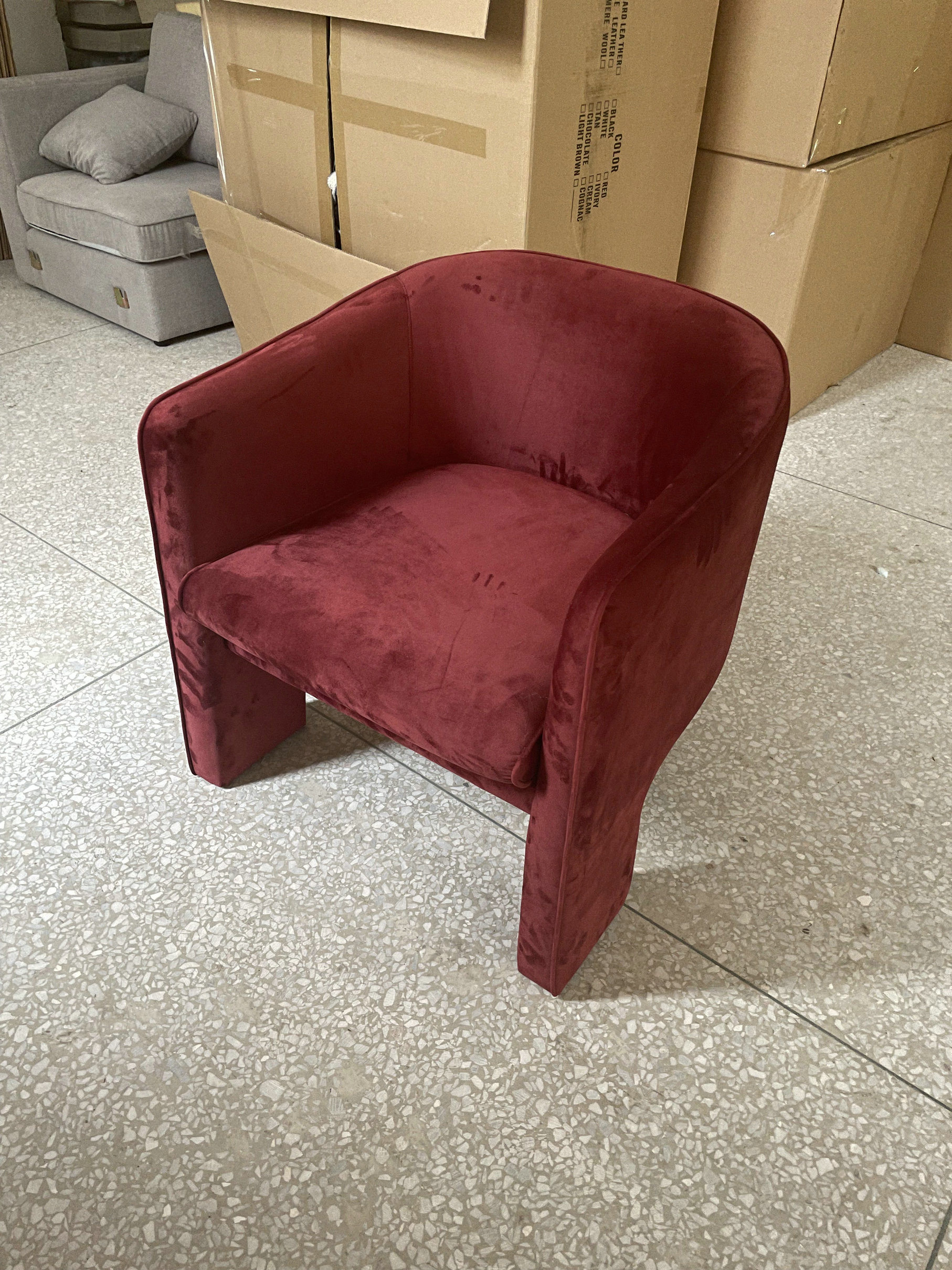 Elegant European Upholstery Vladimir Kagan Chair