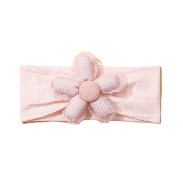 Cute Newborn Nylon Fontanel Headband: Elastic Flower Headband for Babies