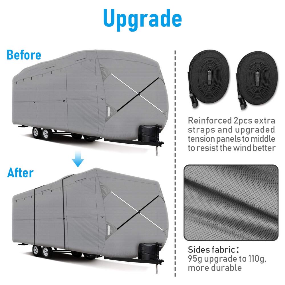 4-ply Top Panel Trailer Trailer Cover-Ripstop Waterproof