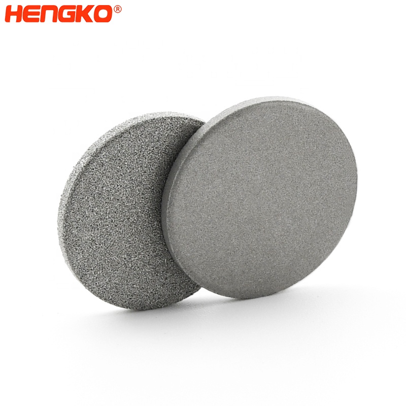 HENGKO SS 316/316l sintered disc filter With Stainless Steel Powder Sintering For industry or home water treatment