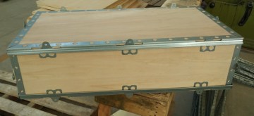 Knockdown wooden packing box for motor