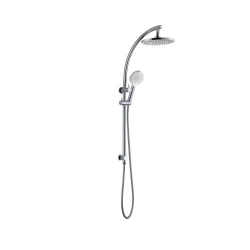 Chrome Exposed Shower Faucet With ABS Handheld Shower
