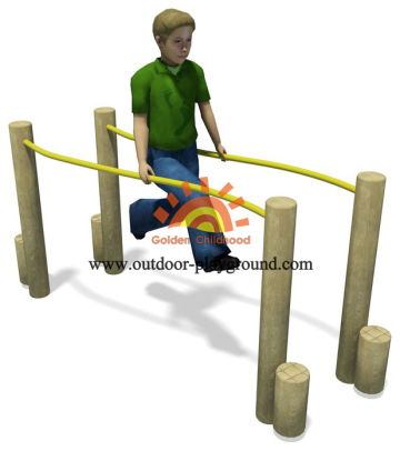 Outdoor Parallel Bars Play Structure For Kids