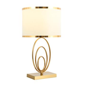 INSHINE White Lampshade Brass Table Lamp