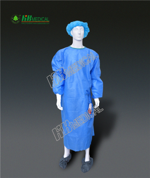 Blue Color SMS Strength Operation Cloth/Surgical Gown