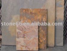 Red slate wall stone