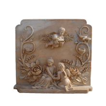 Natural Marble Statue Stone Carving Wall Panel Relief