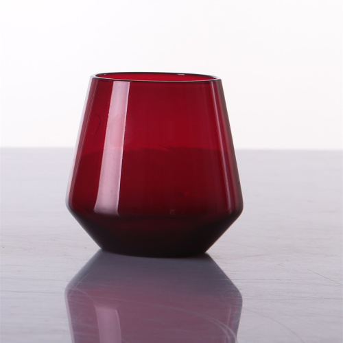 Coupe de gobelet à longue tige colorée de mariage Verre à vin rouge