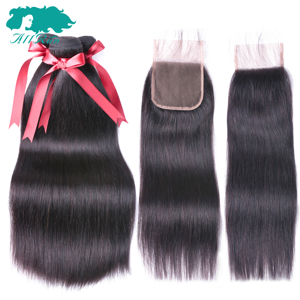 wholesale indian straight human hair bundles with closure