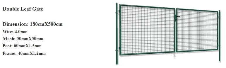 Metal Wire Mesh Fence Garden Gate