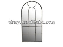 Frameless decorative window shape mirror