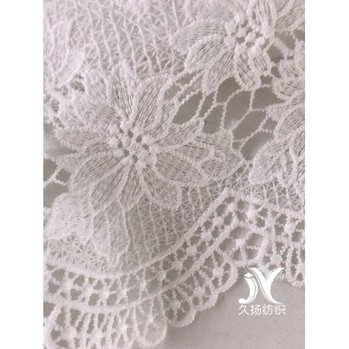 Embroidered Chemical Lace Fabric