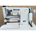 Máquina de coser de mocasines de cilindro de doble aguja