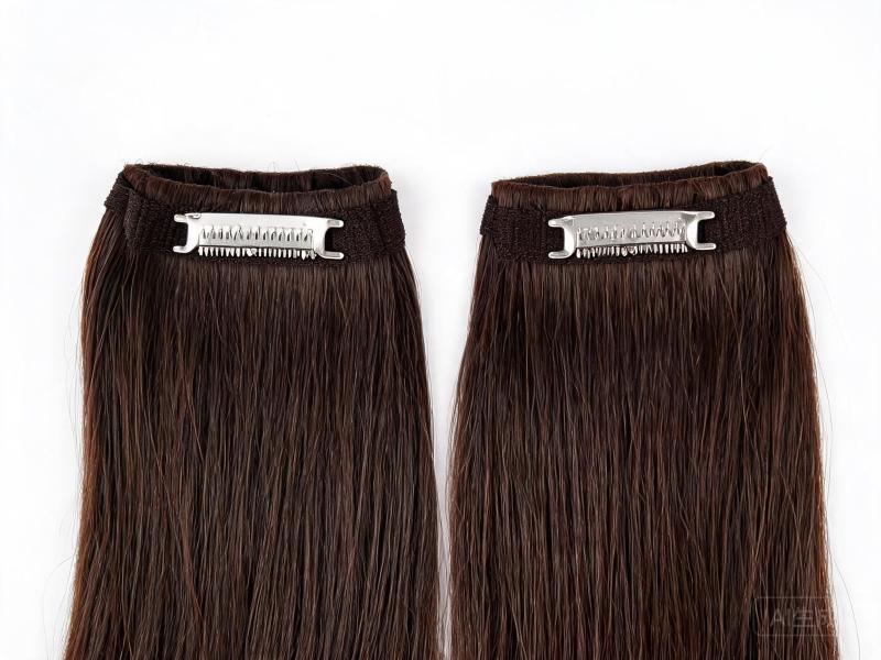 Dark Brown Synthetic Hair Extensions Clip-in
