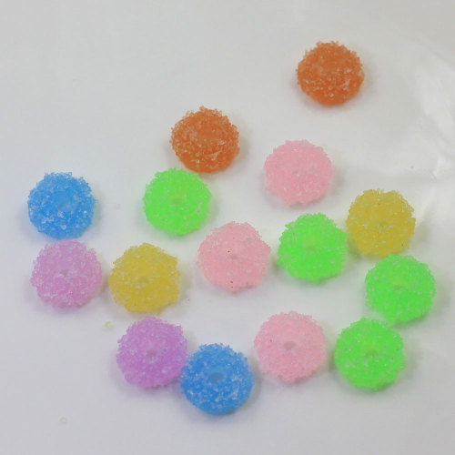 Mix Light Color Multi Shape Heart Square Round Resin Beads Slime For Handmade Craft decor Charms DIY Girls Hair Accessories