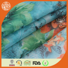 silk like printed light chiffon