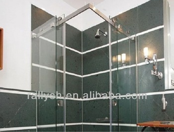 Frameless sliding glass shower door hardware