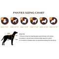 Pantie sanitario per cani con bretelle