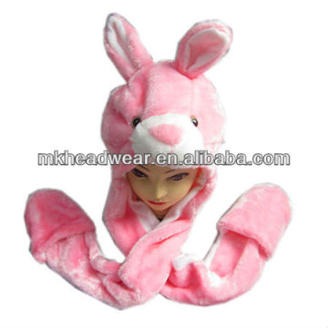 winter fashion plush animal/rabbit hat