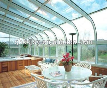 outdoor glass room