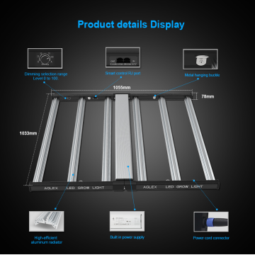 720W Samsung Dioda Spektrum Penuh 6x6ft Grow Light