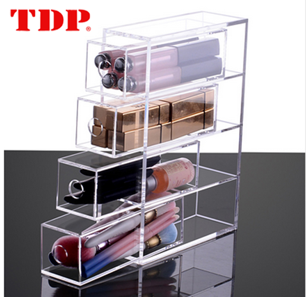 2019 New Fashion Product makeup organizer box 4 drawer sunglasses storage case Jewelry box Clear Acrylic storage box Large size