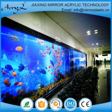 Clear tempered glass panels for fish tank