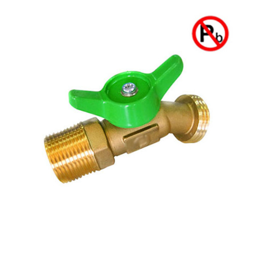 NSF Rendah Lead Brass Hose Bibb dengan Thread Fip X Thread Hose