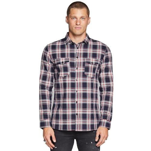 Plaid Button Shirt Men's Support Customization